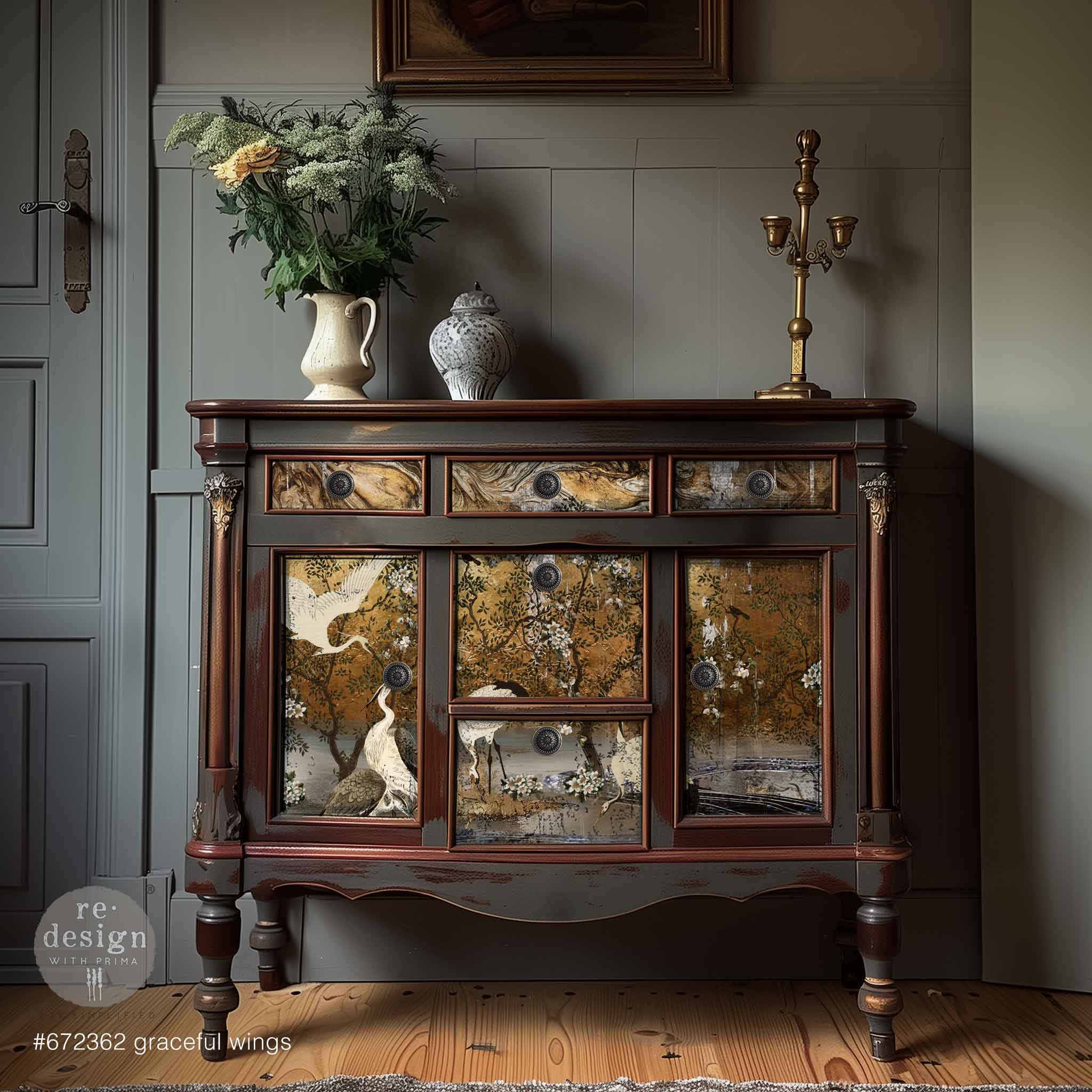 *New* Exclusive Redesign with Prima Decoupage A1 Fiber Paper Limited Edition Graceful Wings
