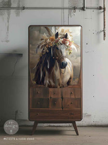 *New* Exclusive Redesign with Prima Decoupage A1 Fiber Paper Limited Edition A noble Steed