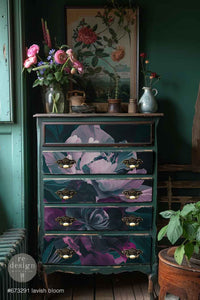 *New* Exclusive Redesign with Prima Decoupage A1 Fiber Paper Limited Edition lavish bloom