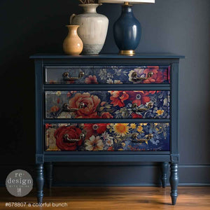 *New* Exclusive Redesign with Prima Decoupage A1 Fiber Paper Limited Edition A colourful Bunch