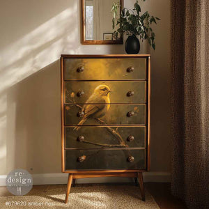 *New* Exclusive Redesign with Prima Decoupage A1 Fiber Paper Limited Edition Amber Nest