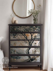 *New* Exclusive Redesign with Prima Decoupage A1 Fiber Paper Limited Edition Timeless Timber