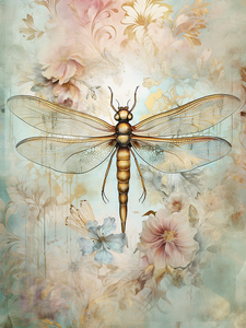 * BRAND NEW DESIGN* Decoupage Design Fibre Paper On Golden Wings PREORDER Expected in apx 15th Nov