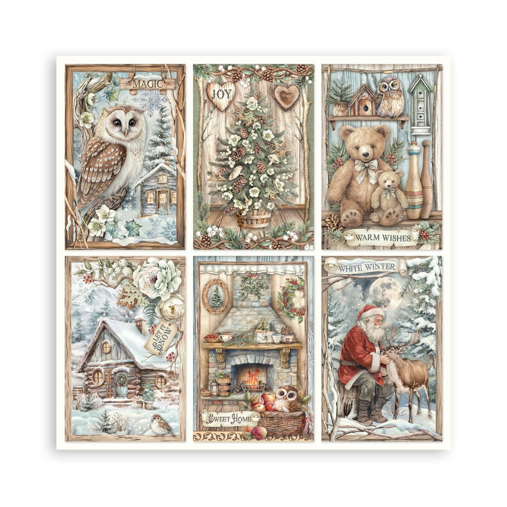 *New* Stamperia The Owls House Scrapbooking Maxi Pad 22 single faced sheets 12"x12"