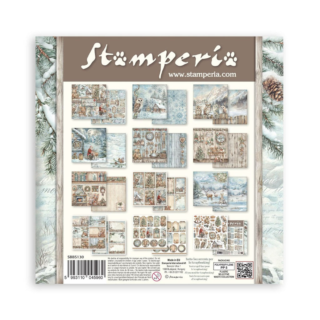 *New* Stamperia The Owls House 8"x 8" 10 x double faced sheets Scrapbooking Pad