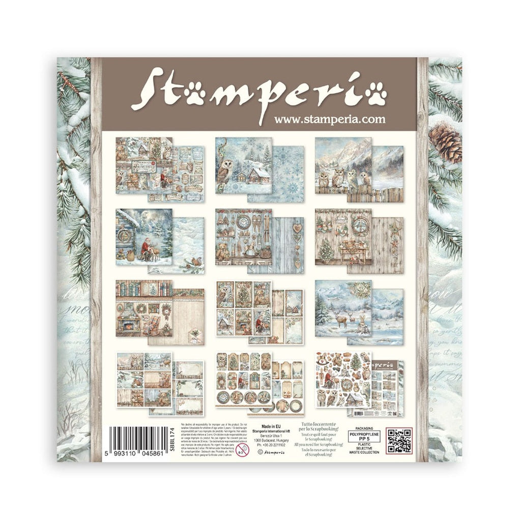 *New* Stamperia The Owls House 12"x 12" 10 double faced sheets Scrapbooking Pad