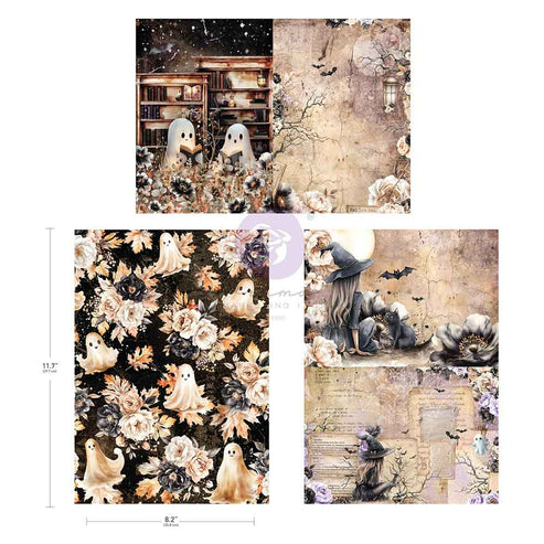 Prima Marketing Bewitched - A4 Decoupage fibre Paper Pack * New