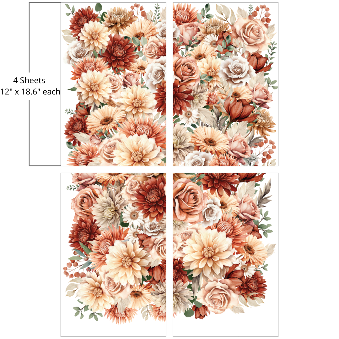 * NEW* Belle's and Whistles Large Transfer Autumn Harvest IN STOCK