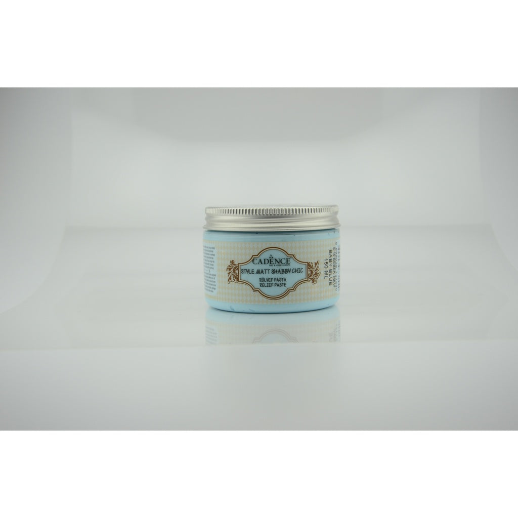 Cadence Style Matt Shabby Chic 150ml Relief paste Baby Blue