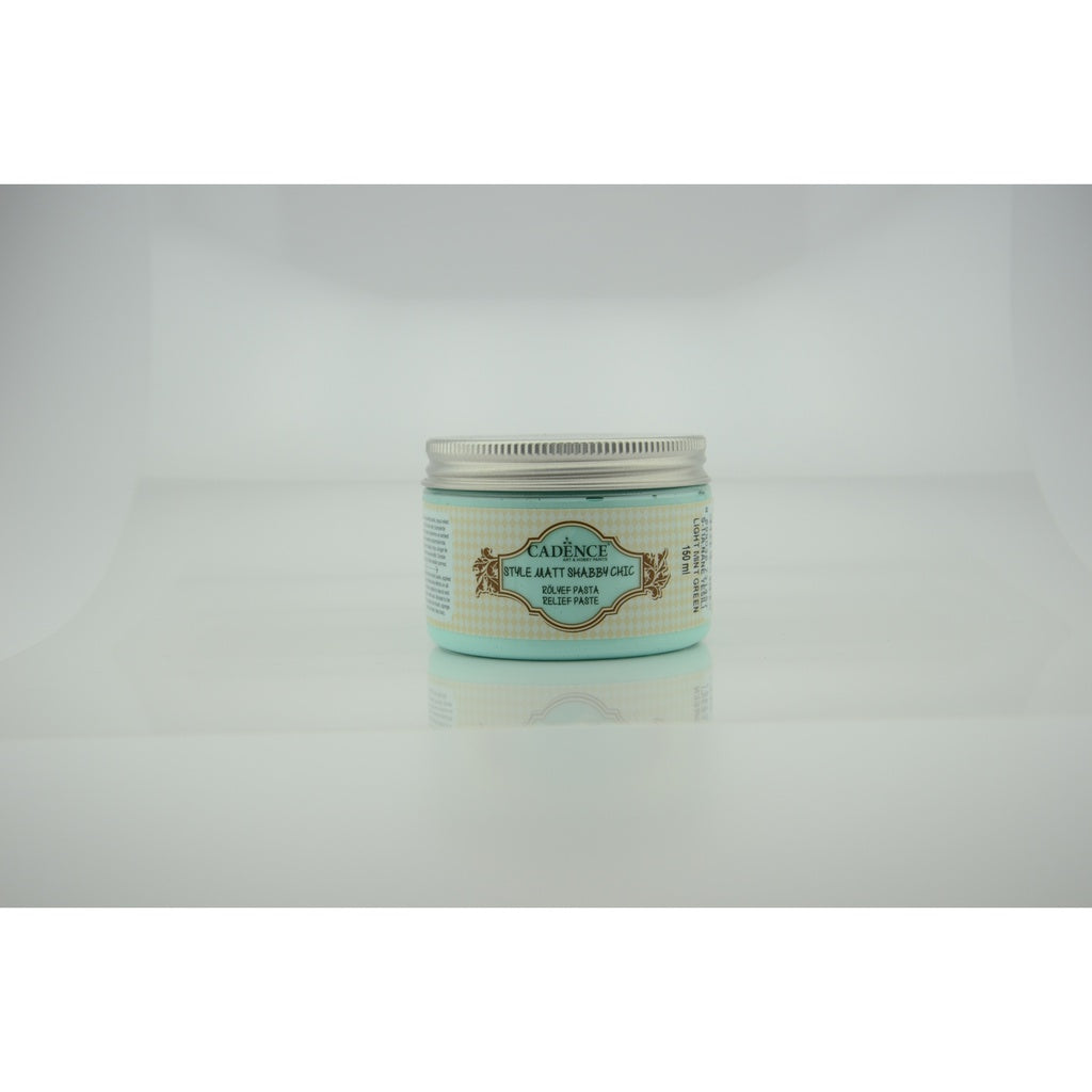 Cadence Style Matt Shabby Chic 150ml Relief paste Light Mint