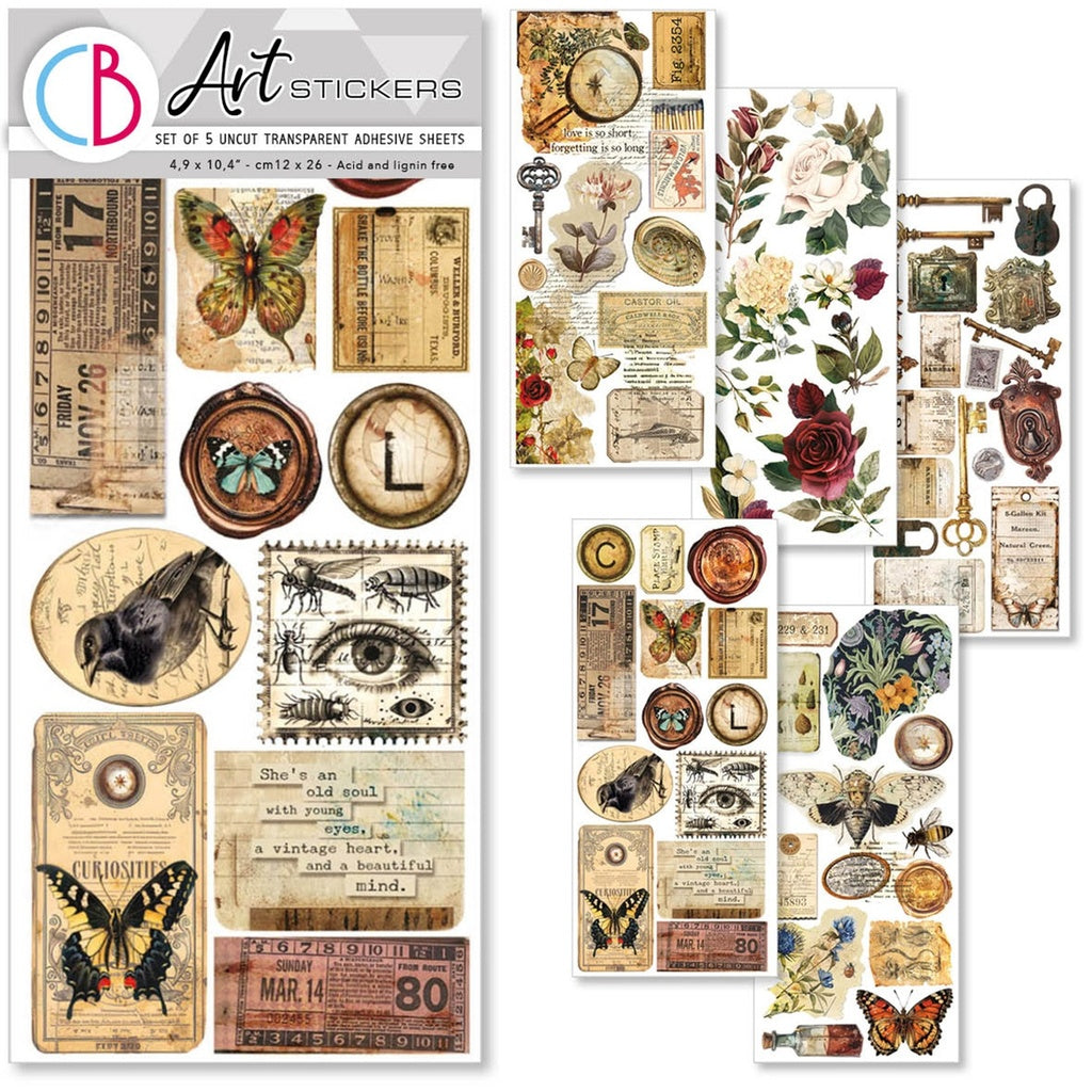 Ciao Bella Cabinet of Curiosities Transparent Sheets (5 sheets)