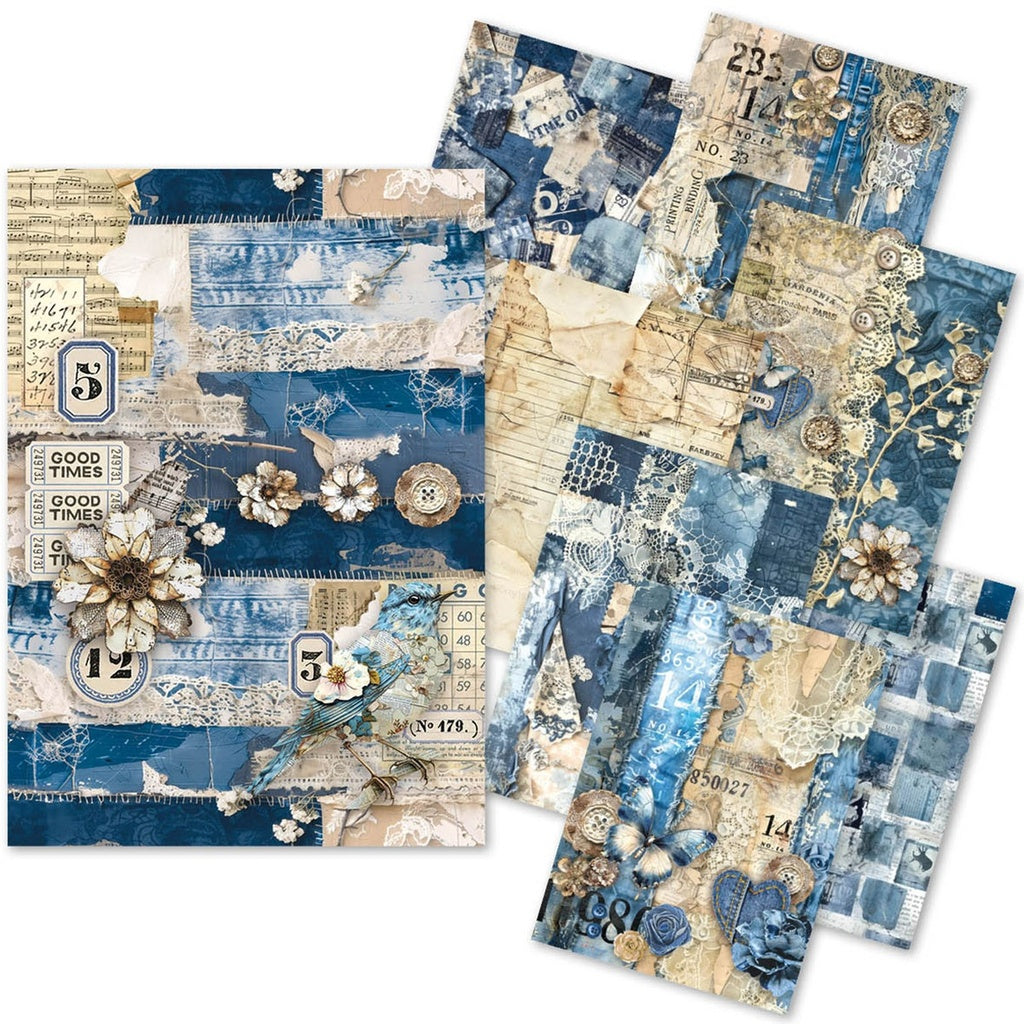 *New in* Ciao Bella Urban Blue Craftmix A5 Paper pack (Tissue & Vellum Variety) (Copy)