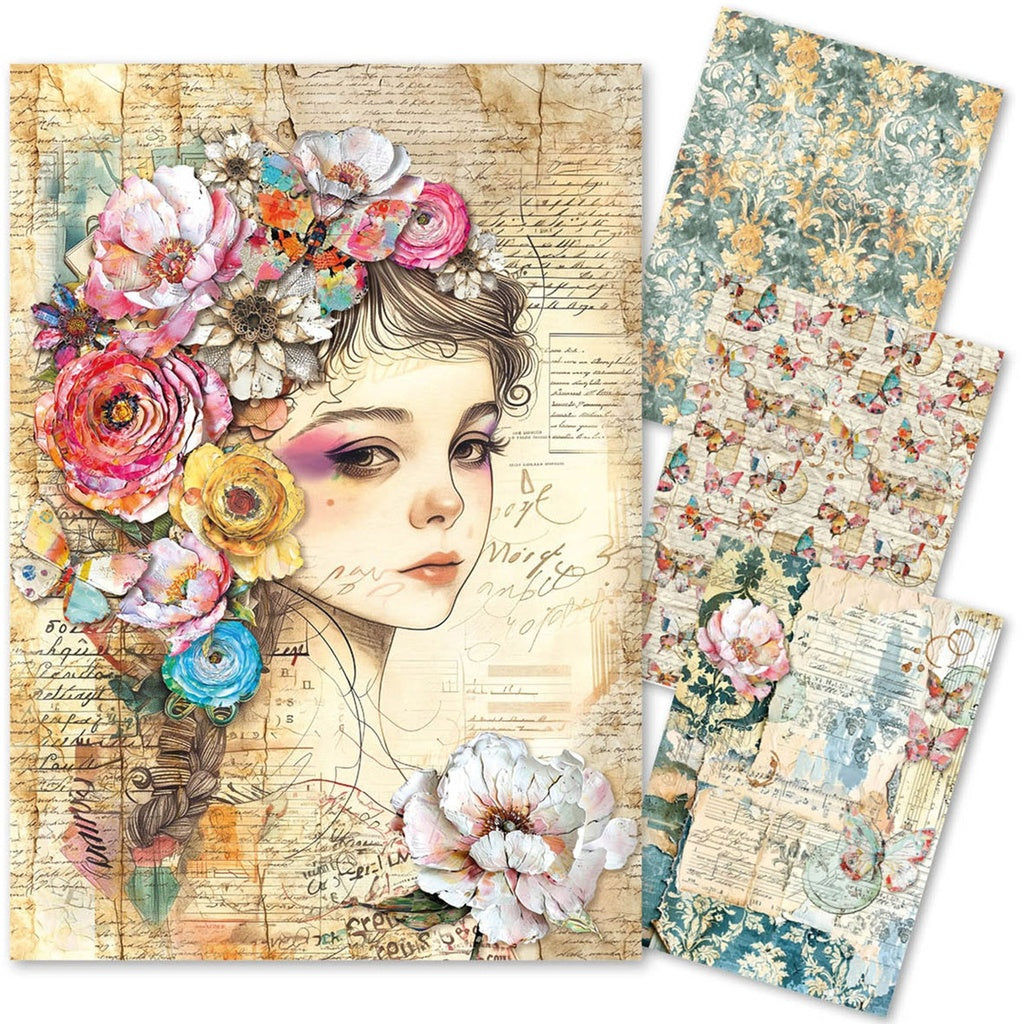 *New in* Ciao Bella Quintessential A4 Mixed Media Rice Paper pack