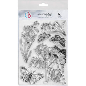 Ciao Bella Clear Stamp set 6"x8" Fairy of Happiness (6 pcs)