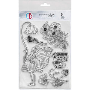Ciao Bella Clear Stamp set 6"x8" Nature Fairy (6 pcs)