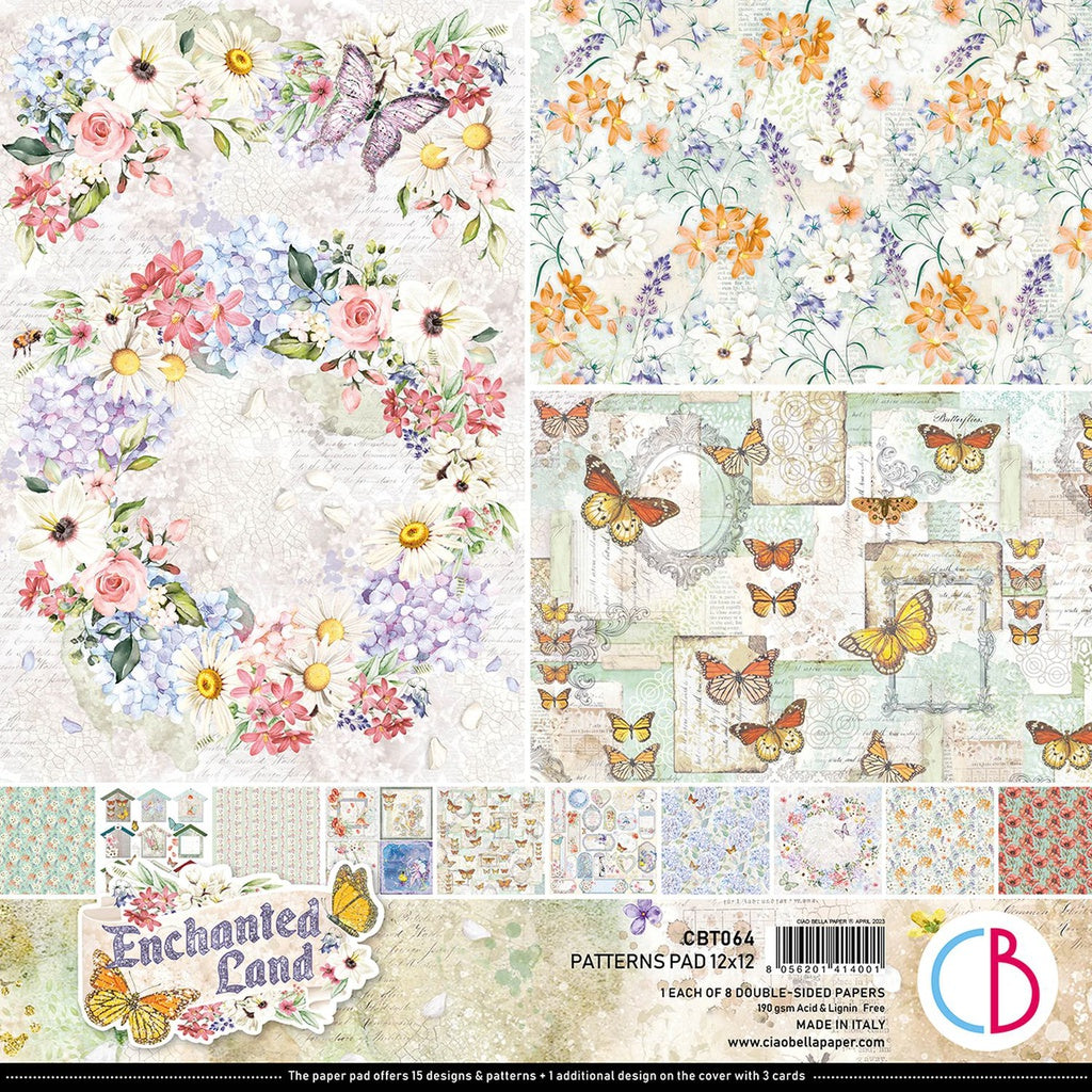 Ciao Bella Enchanted Land 12"x 12" Patterns Pad