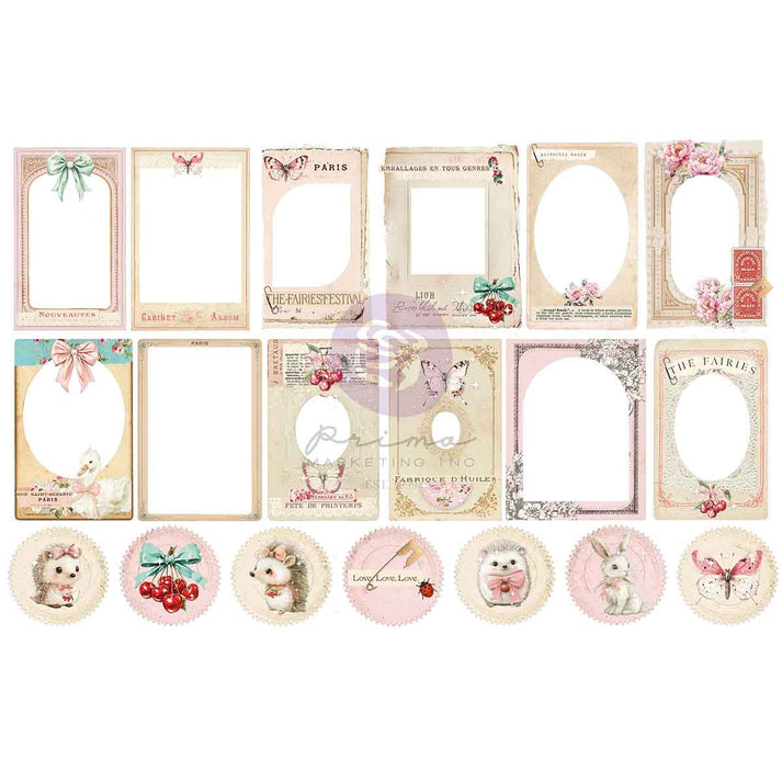 Cherry Sweet Prima Marketing Cabinet Cards Ephemera Pack (38 PIECES)