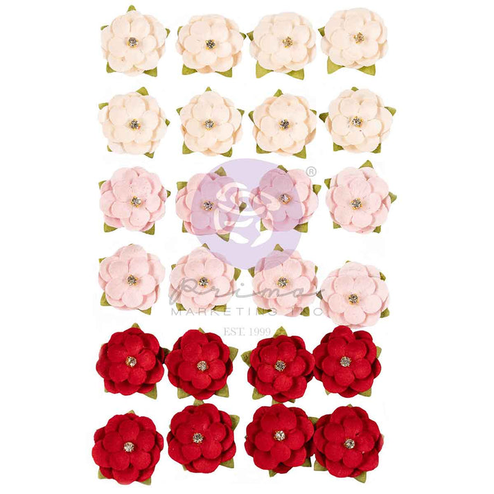 Cherry Sweet Prima Marketing Flowers 'Cherry Kisses Flowers' (24 PIECES)