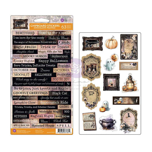Bewitched -CHIPBOARD Stickers
