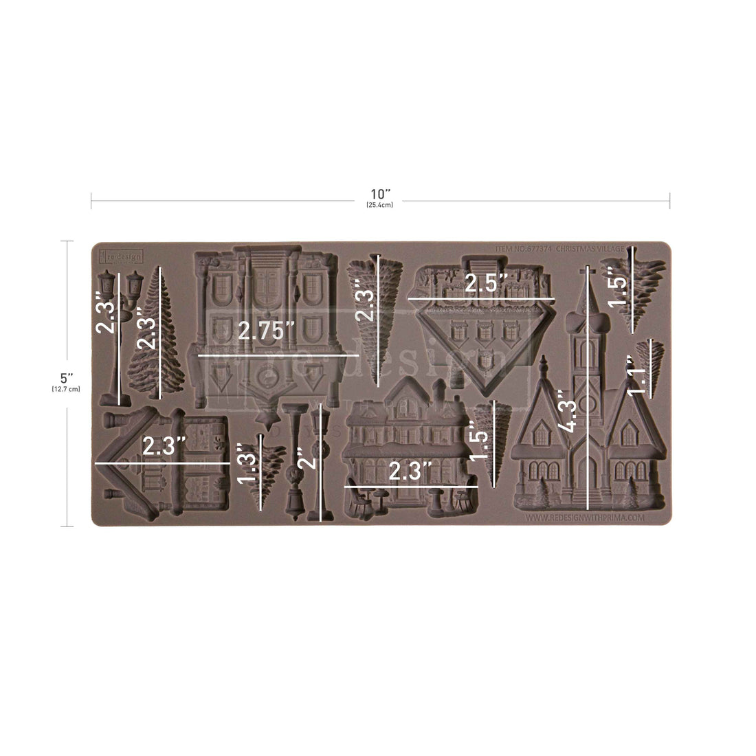*New* Redesign with Prima mould Limited Edition Christmas Village