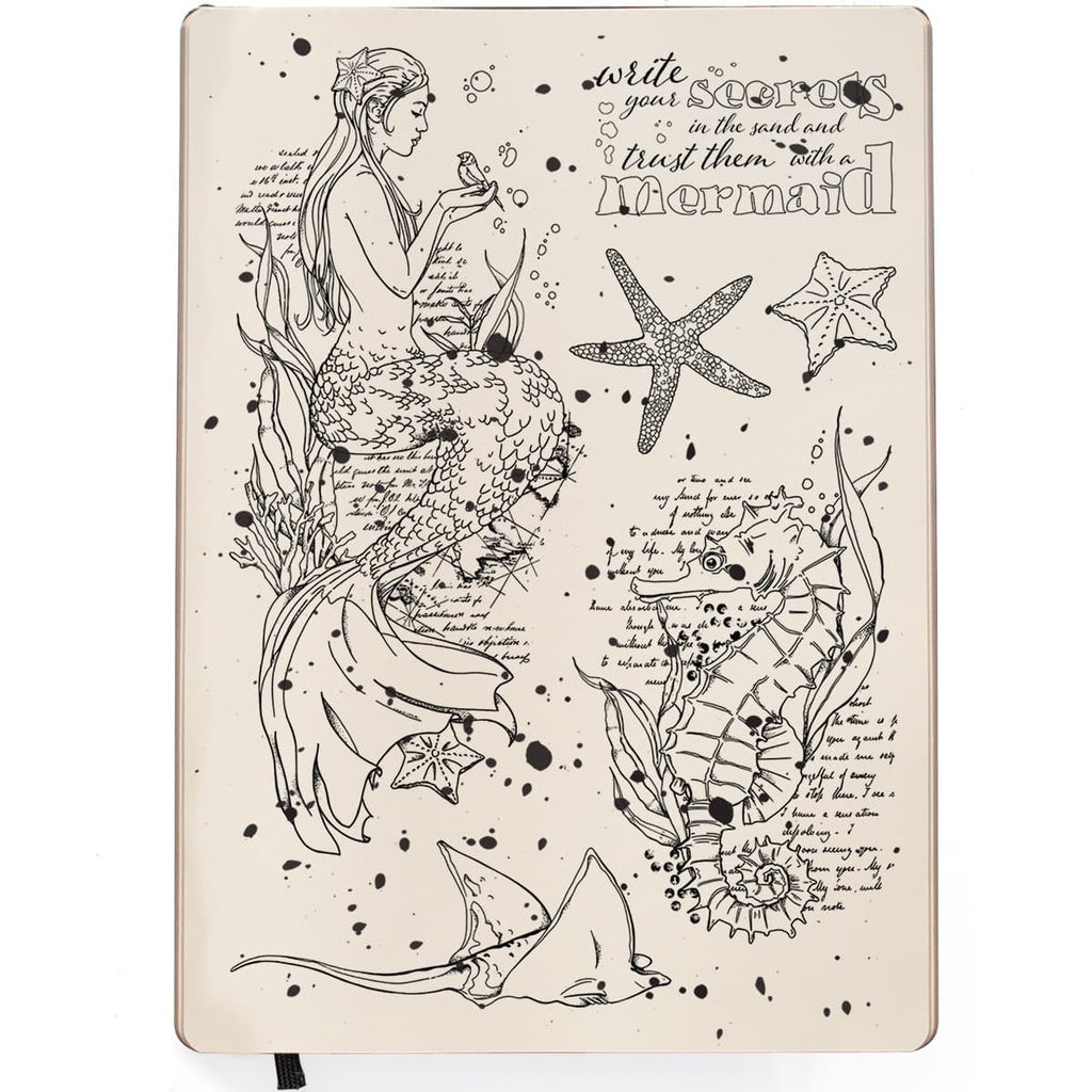 Ciao Bella Clear Stamp set 6"x8" Mermaid (6 pcs)
