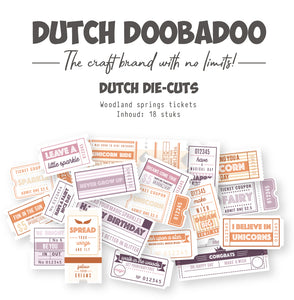 DUTCH DOOBADOO - Woodland Spring Diecut Tickets