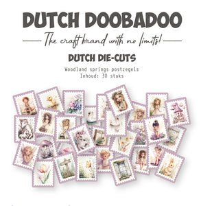 DUTCH DOOBADOO - Woodland Spring Postage Stamps Diecuts