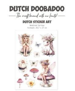 DUTCH DOOBADOO - Woodland Springs A4 Transparent Sticker Set