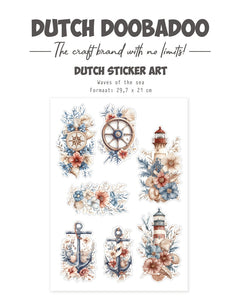 DUTCH DOOBADOO - Waves of the Sea A4 Transparent Sticker Set