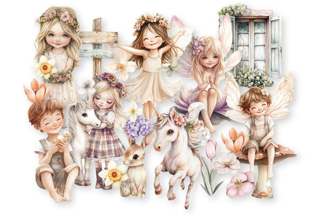 DUTCH DOOBADOO - Woodland Spring Collage Diecuts