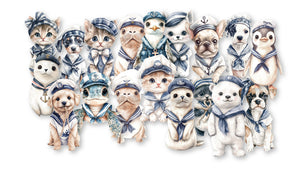 DUTCH DOOBADOO - Waves of the Sea Collage Diecuts - Little Sailor