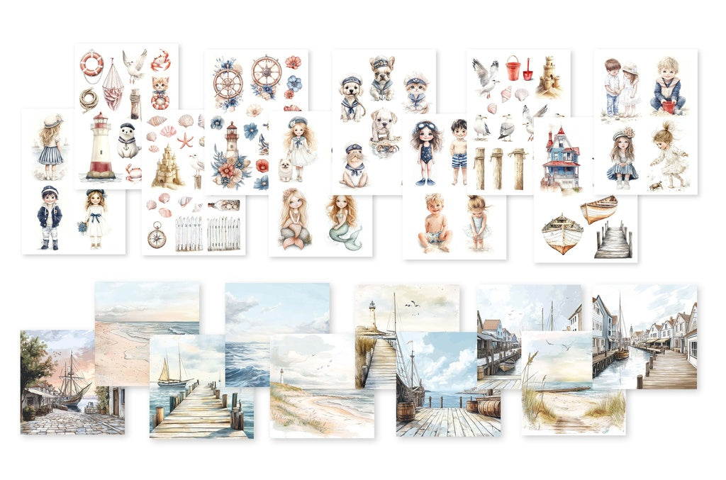 DUTCH DOOBADOO - Waves of the Sea Paper Set COMING SOON..TO FOLLOW