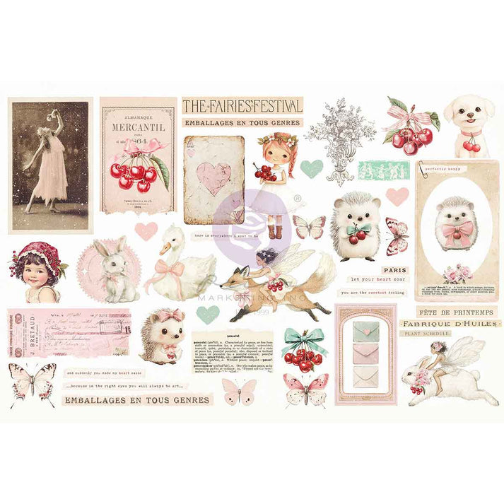 Cherry Sweet Prima Marketing Daydreams Ephemera Pack (90 PIECES)