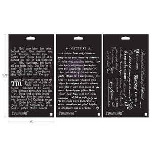 Finnabair Stencil pack Old Pages (3 pack) Limited Edition