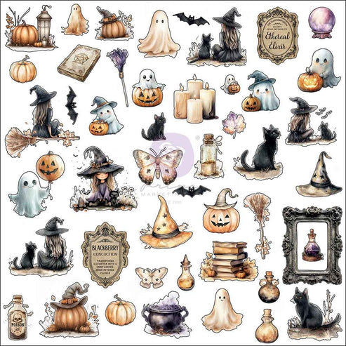 Bewitched Prima Marketing Bootiful Bits Ephemera Pack (94 PIECES)