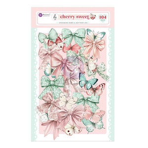 Cherry Sweet Prima Marketing Bows & Butterflies Ephemera Pack (104 PIECES)