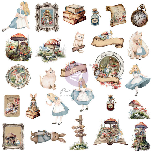 Return to Wonderland Wonderland Keepsakes Ephemera Pack (54 pieces)