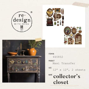 July 2023 Redesign with Prima Maxi Transfer Collage Chronicles Collection 'Collectors Closet'