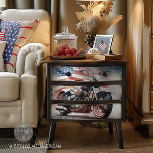 *New* Redesign with Prima ALL AMERICAN – A3 DECOUPAGE DECOR TISSUE PAPER PACK – 3 SHEETS, 11.7”X16.5” EACH