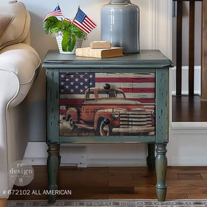 *New* Redesign with Prima ALL AMERICAN – A3 DECOUPAGE DECOR TISSUE PAPER PACK – 3 SHEETS, 11.7”X16.5” EACH