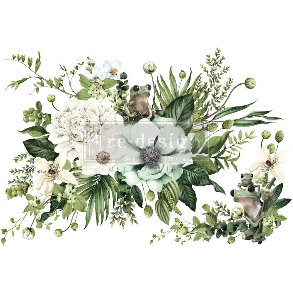 *New* Redesign with Prima Decor Transfer Froggy Meadow Greens Limited Edition