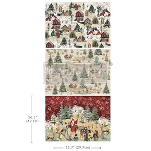 *New* Redesign with Prima WHIMSICAL WOODLAND A3 DECOUPAGE DECOR TISSUE- 3 SHEETS, 11.7”X16.5”