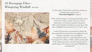 *New* Redesign with Prima Decoupage A1 Fiber Paper Whispering Windfall Limited Edition