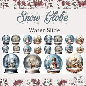 * New* Belle's and Whistles SnowGlobes WATERSLIDE Transfer IN STOCK