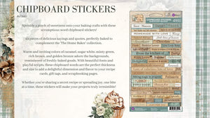 The Home Baker -CHIPBOARD STICKERS From The North Pole MOULD- 5"x8"x8MM PREORDER EXPECTED IN STOCK early Nov