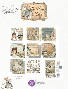 Prima Marketing The Home Baker - 6x6 PAPER PAD PREORDER EXPECTED IN STOCK early Nov