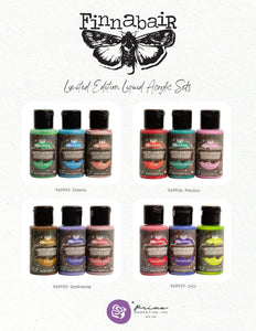 Finnabair Liquid Acrylic set Dreamy (3 pack) Limited Edition