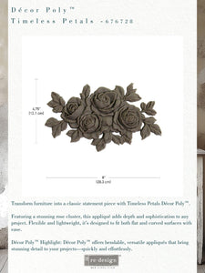 Decor Poly Timeless Petals 4.75" x 8" 1 piece