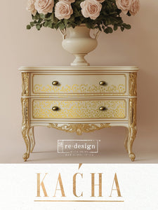 * New* Redesign with Prima Kacha Gold Foil Flat packed Middy Transfer Vineyard Elegance ( 2 sheets)