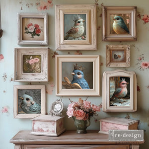 *New Exclusive Limited Edition* Redesign with Prima Rustic Flight A3 DECOUPAGE FIBRE papers- 3 SHEETS, 11.7”X16.5”